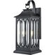 Mallorey 2 Light 20.01 inch Powder Coated Black Outdoor Wall Sconce